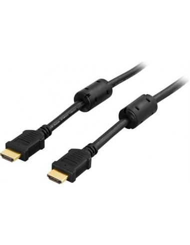 Deltaco HDMI-1030, HDMI kabel 3 meter v. 1.4+Ethernet, svart, ha-ha