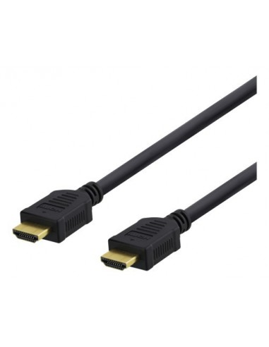 Deltaco HDMI-1050D, HDMI kabel 5 m, 4K UHD, svart