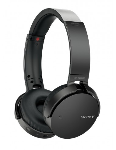 Sony MDR-XB650BT Trådløs Hodetelefon, Bluetooth, NFC, on-ear, fjernkontroll og mik, ekstra bass, oppladbar, Sort